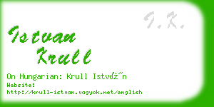 istvan krull business card